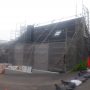 屋根工事中