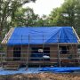 小屋組工事中