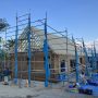 小屋組工事中