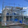 小屋組工事中